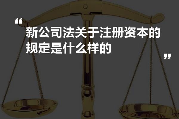 注册资本最新规定及其对企业影响分析